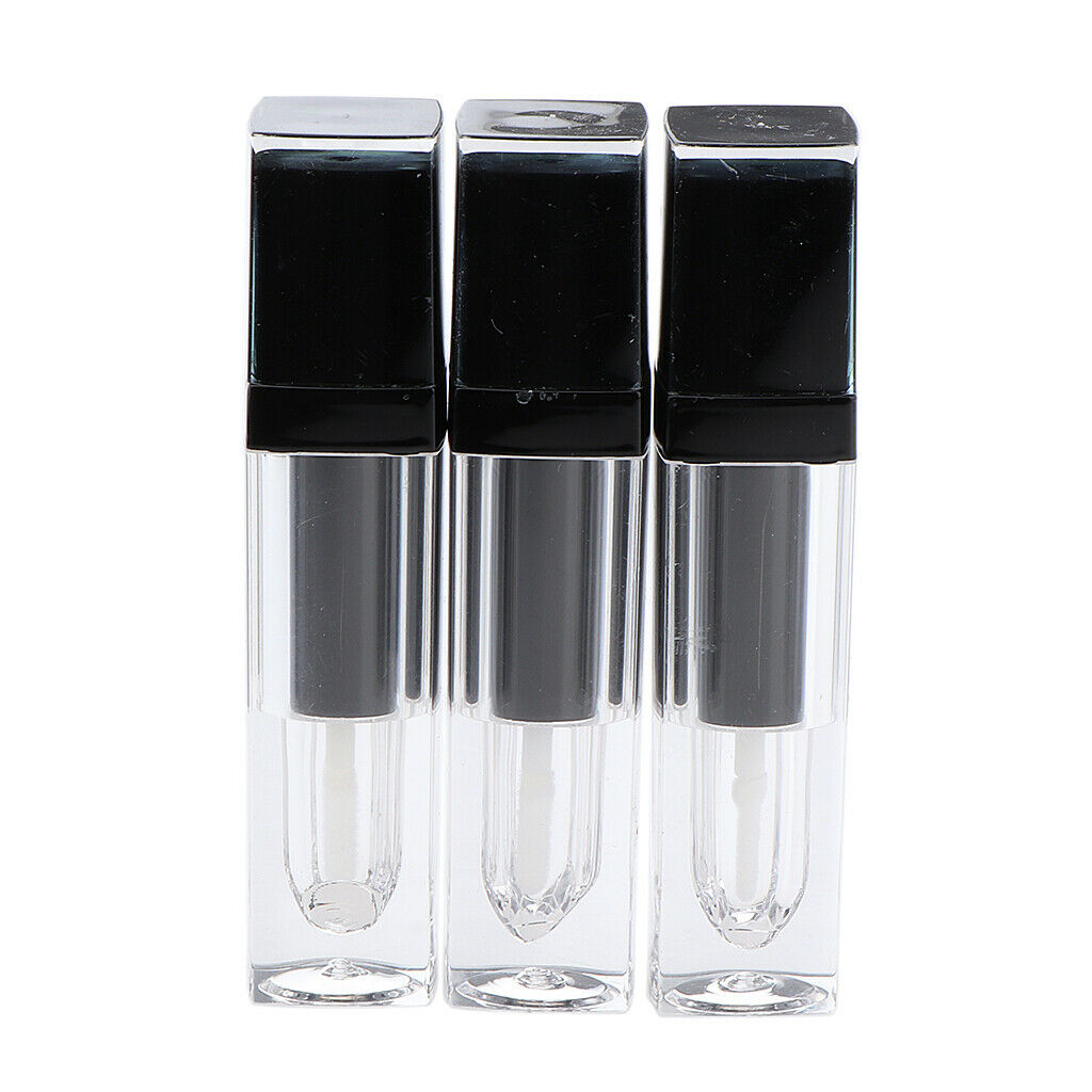 Useful Lip Gloss Tube Empty for Split Charging DIY Black - injection molding