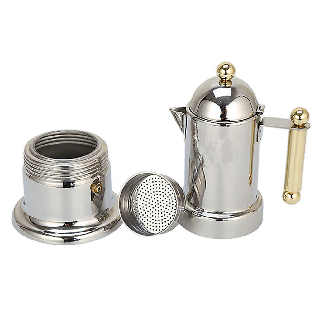 Moka Pot Coffee Maker Stovetop Espresso Maker Italian Design For Best Espresso