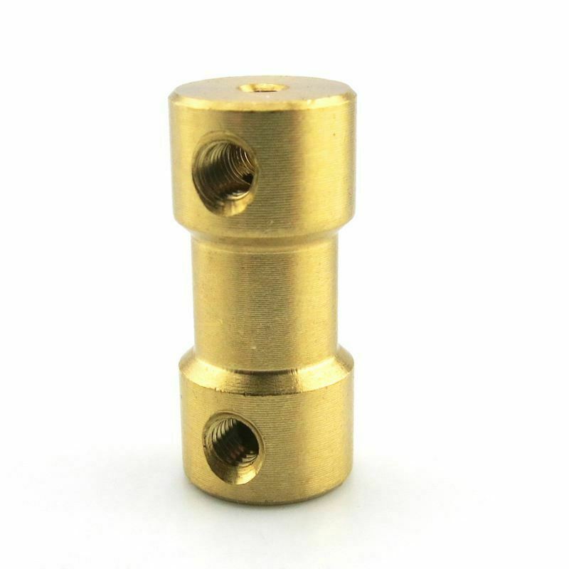 2mm to 2mm Copper DIY Motor Shaft Coupling Joint Connector for Electric Car ToF3