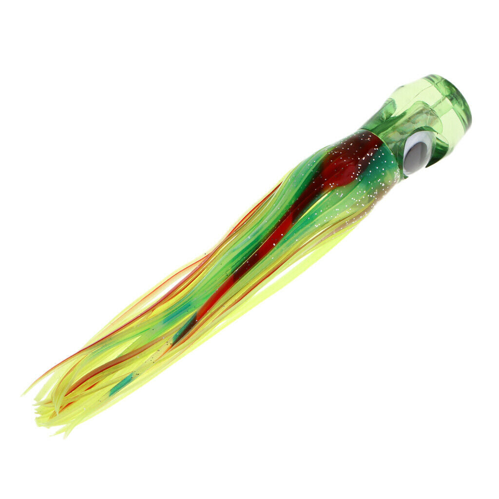 5pcs Fishing Lure Skirt Marlin Tuna Trolling Lure Head Lure Offshore Fishing
