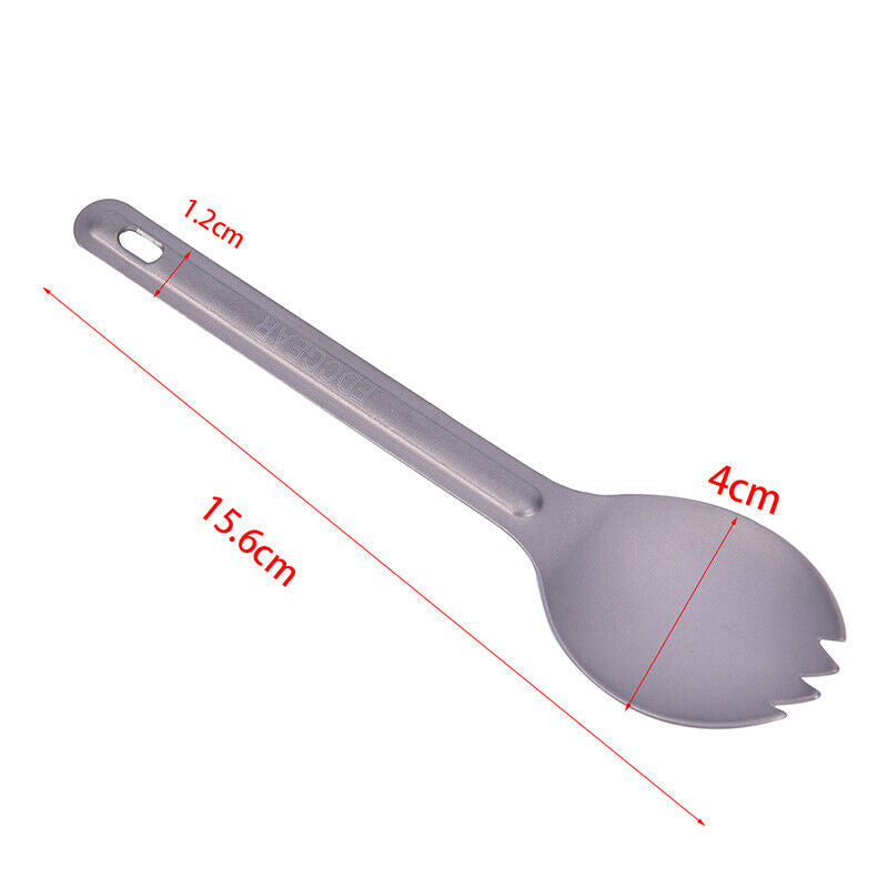Outdoor Titanium Spork Long Handle Spoon Fork Portable Spork Cutlery.l8