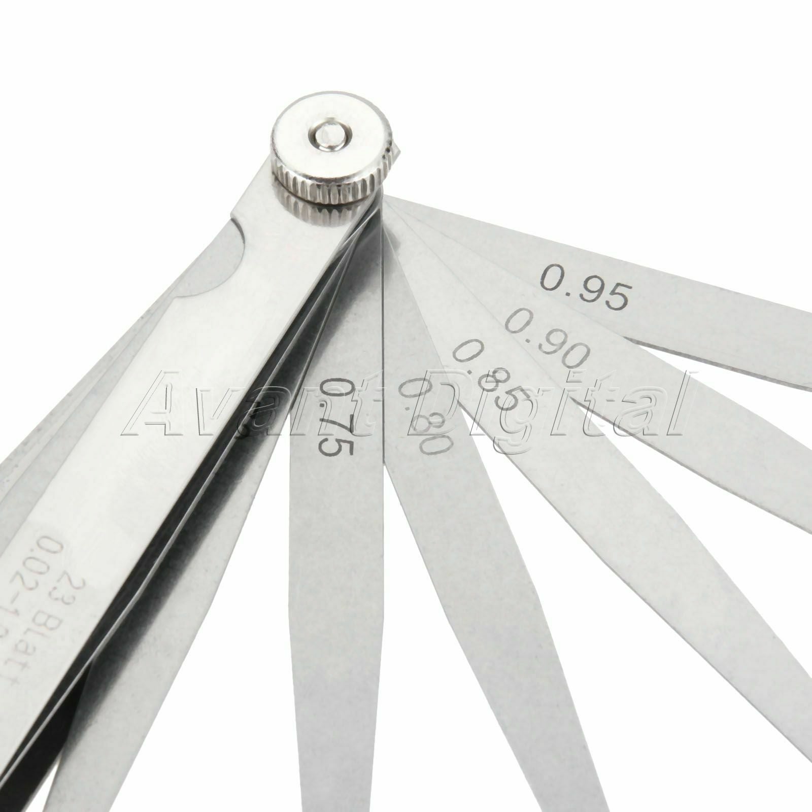 High Strength 23 Blades Metric 0.02 - 1mm Valve Offset Valve Piston Feeler Gauge