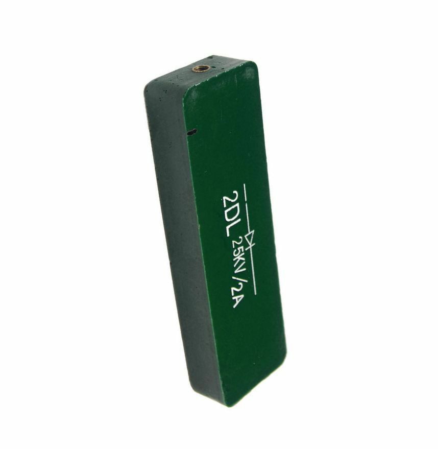 1 Pcs New Green Rectangle High Voltage Diode 25KV 2A  HV Rectifier 2DL