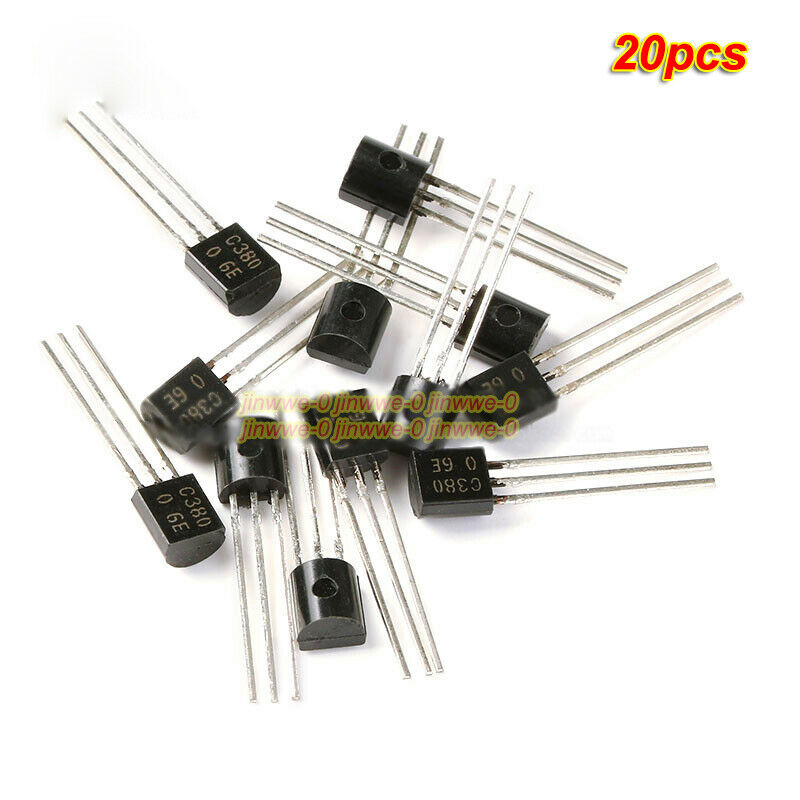 20pcs DIP Transistor C380 NPN 21high frequency amplifier 35V 0.03A TO-92
