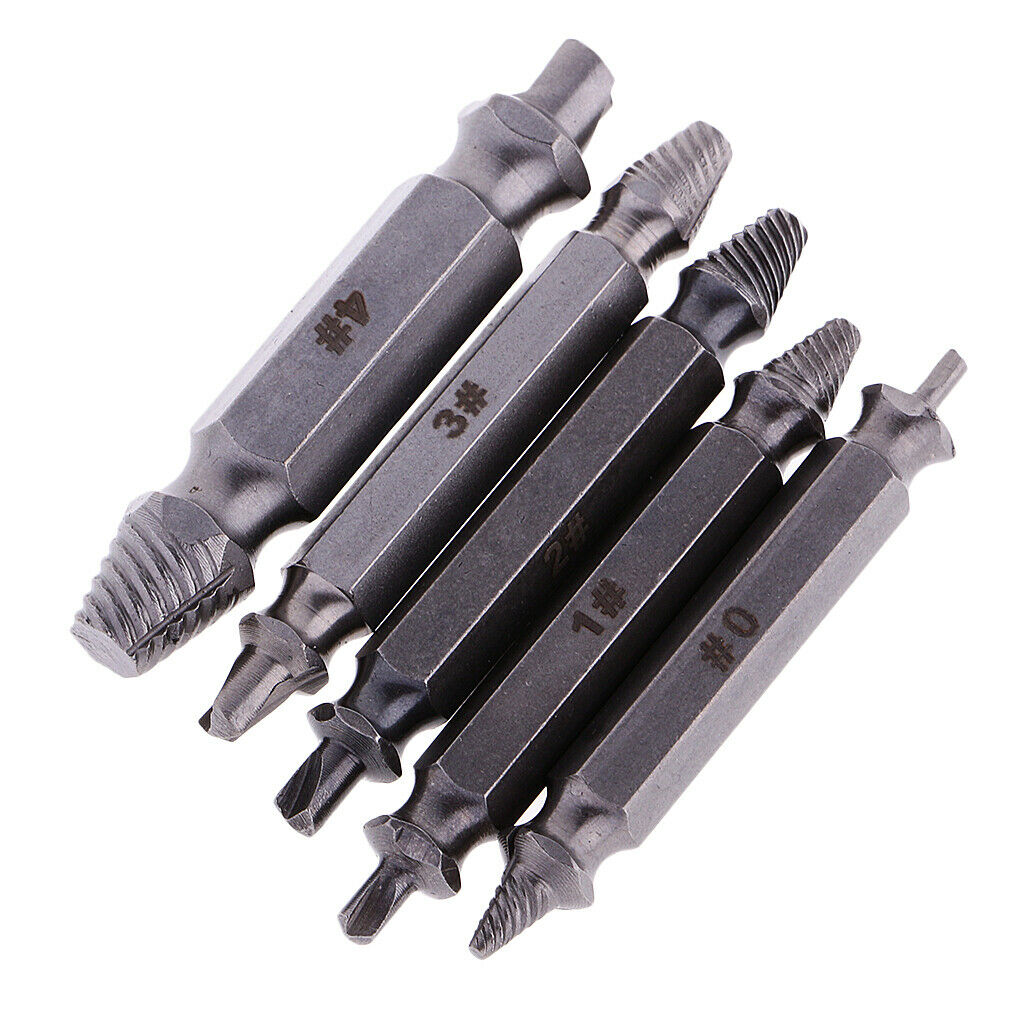 Remover 5PCS  Set Damaged Screw Extractor  Bits Guide Drill