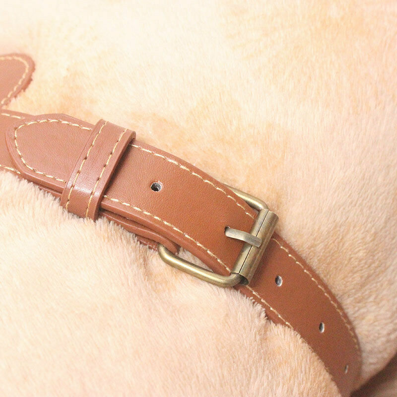 Faux Leather Picnic Blanket Strap Carry Handle Retro Travel Rug Roll Up Rope New