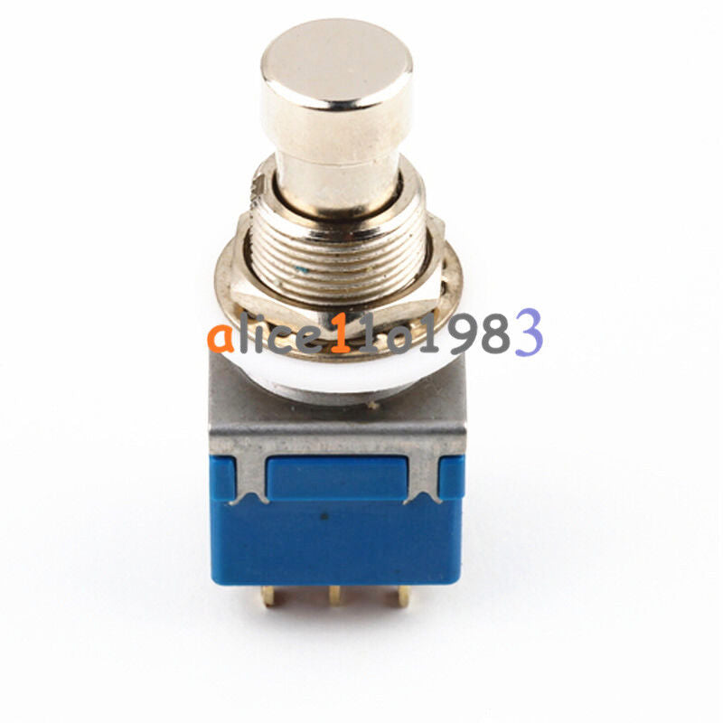 9-Pin 3PDT Guitar Effects Pedal Box Stomp Foot Metal Switch 9PIN True Bypass AL