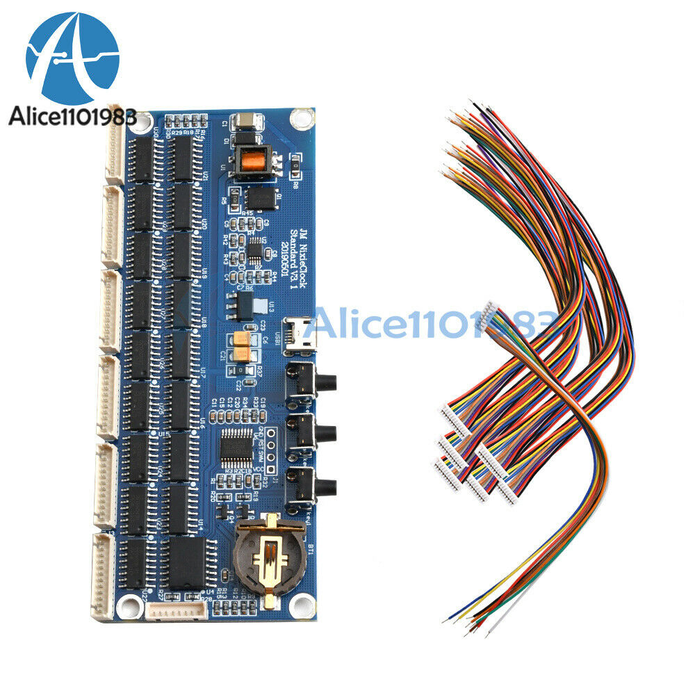 Micro USB tube glow tube clock kit IN14 QS30 IN12 Universal PCBA