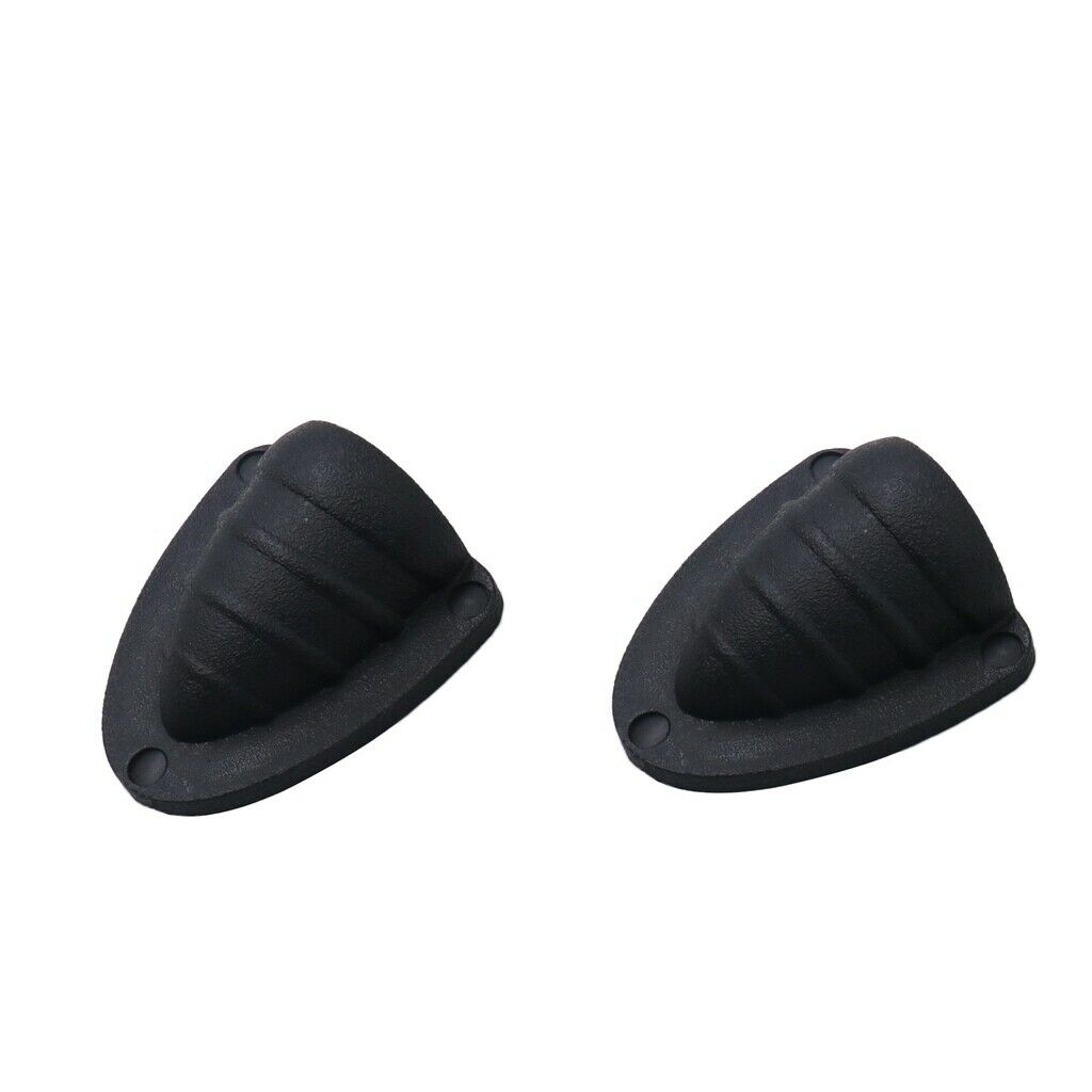 2pcs New Black Marine Clamshell Ventilation Wire Cable Hose Cover Shell