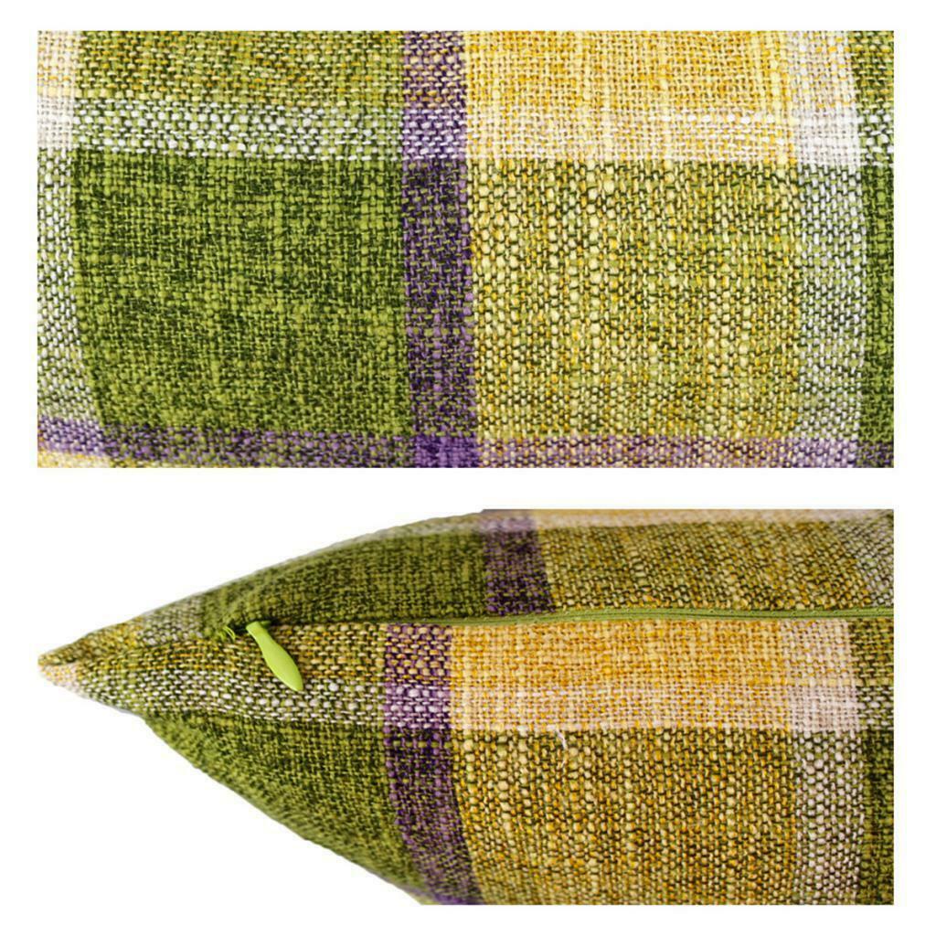 Classic Grid Square Cushion in Polished Round Polyester