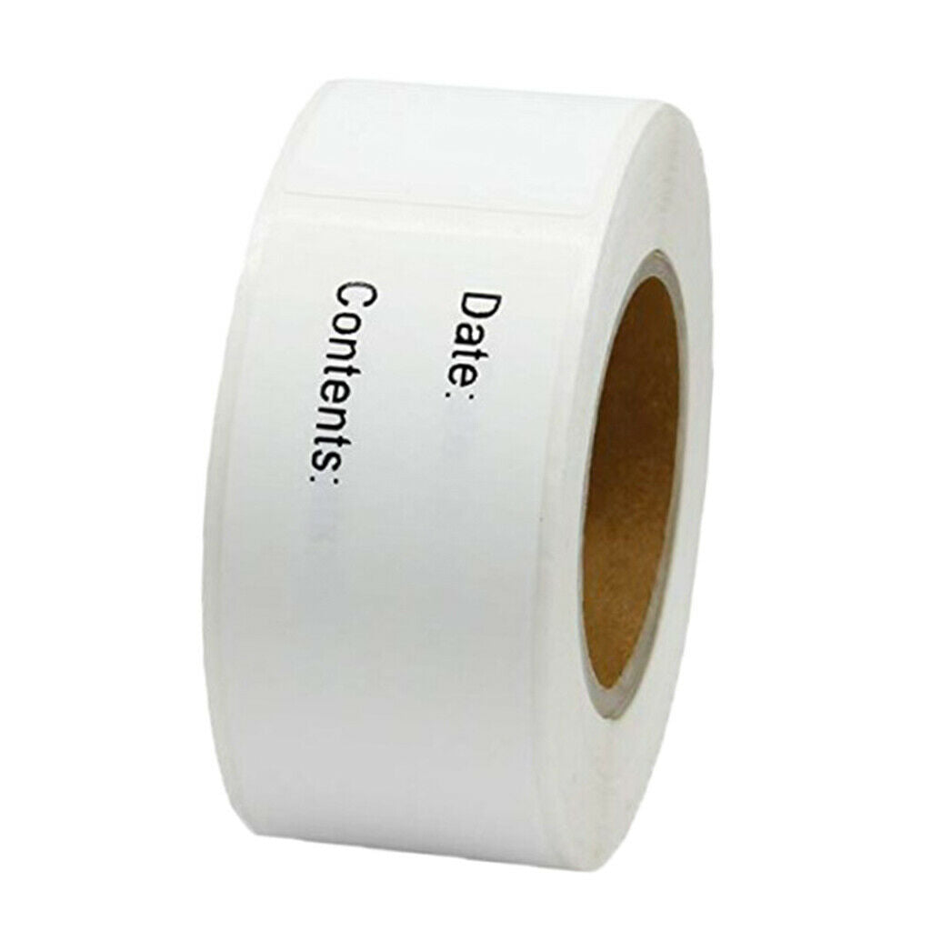 125 Pieces of Self-adhesive Removable Freezer Storage Labels