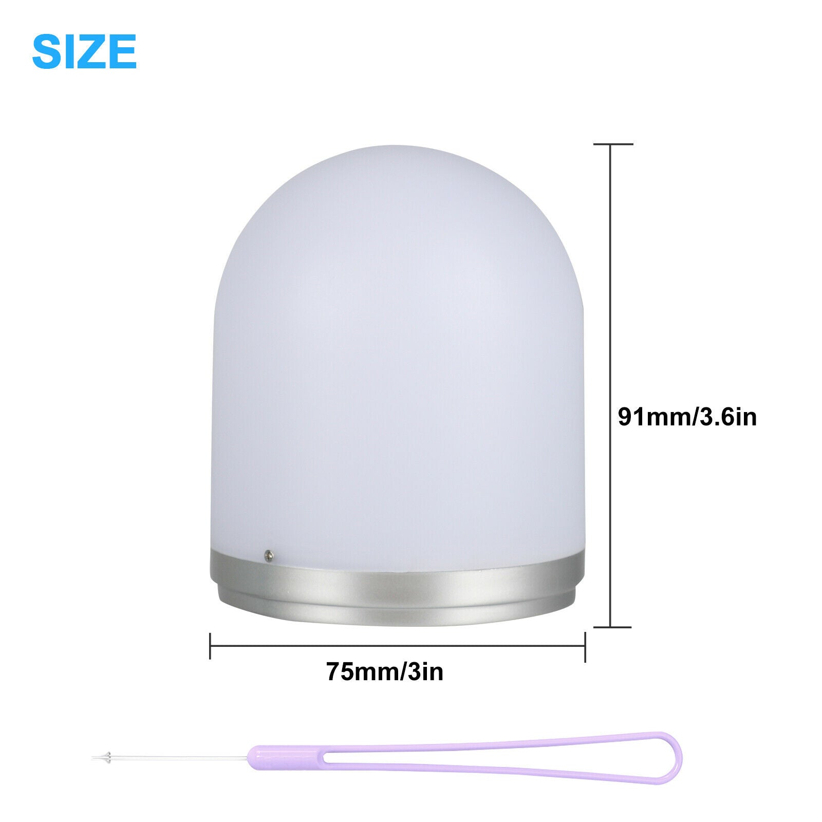 Mini Smart RGB LED Color Change Rechargeable Night Light Baby Room Bedside Lamp