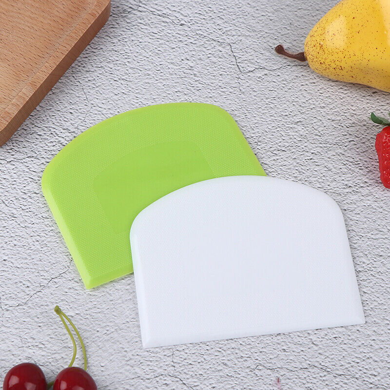 2 Pcs Dough Scraper Bowl Scraper Kitchen Supplies Baking Tools Cutter Bre.l8
