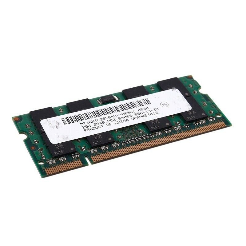 2GB DDR2 PC2-6400 800MHz 200Pin 1.8V Laptop Memory SO-DIMM ebook RAM L5U8