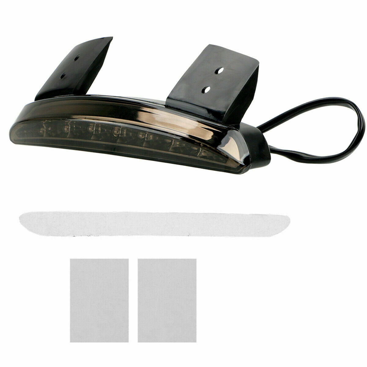Smoke LED Motorcycle Bobber Chopper Cafe Racer Rear Turn Signal Brake Tail Light
