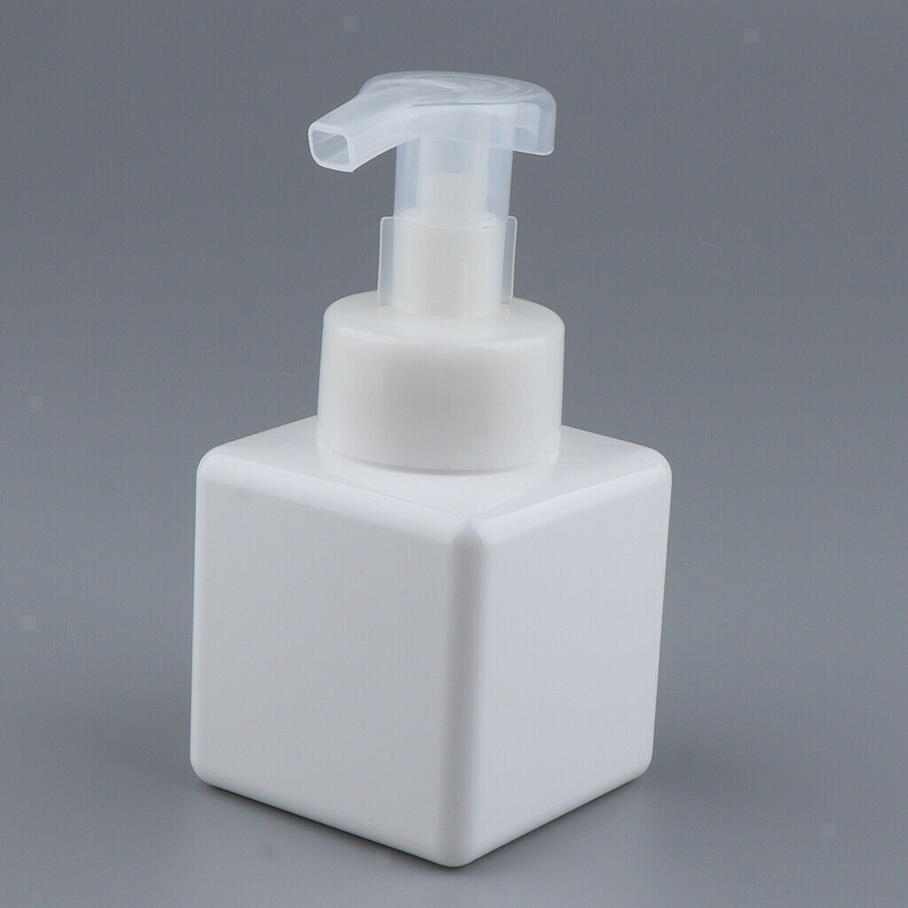 Empty Foam Dispenser Pump Bottle Facial Cleanser Container 250ml White Green