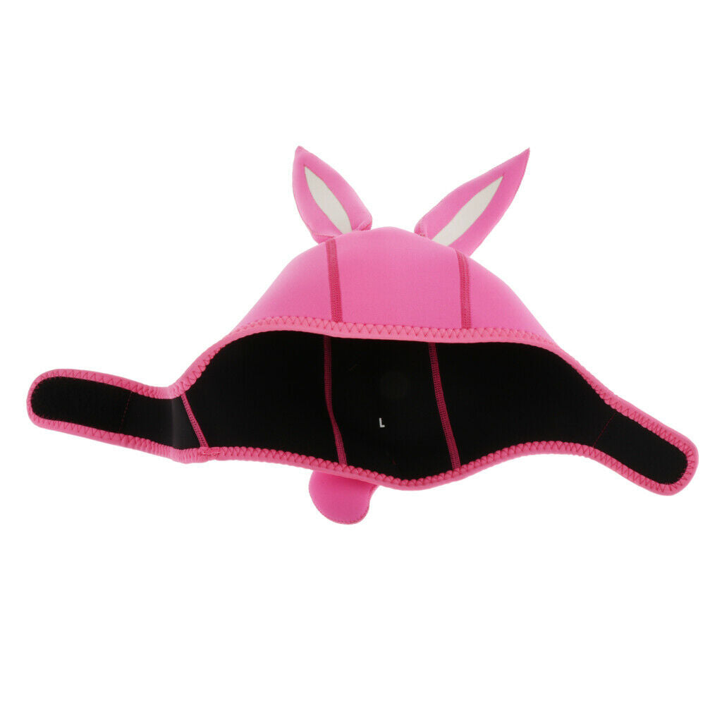 Neoprene 3mm Diving Rabbit Wetsuit Hood Scuba   Head Warmer for Snorkeling