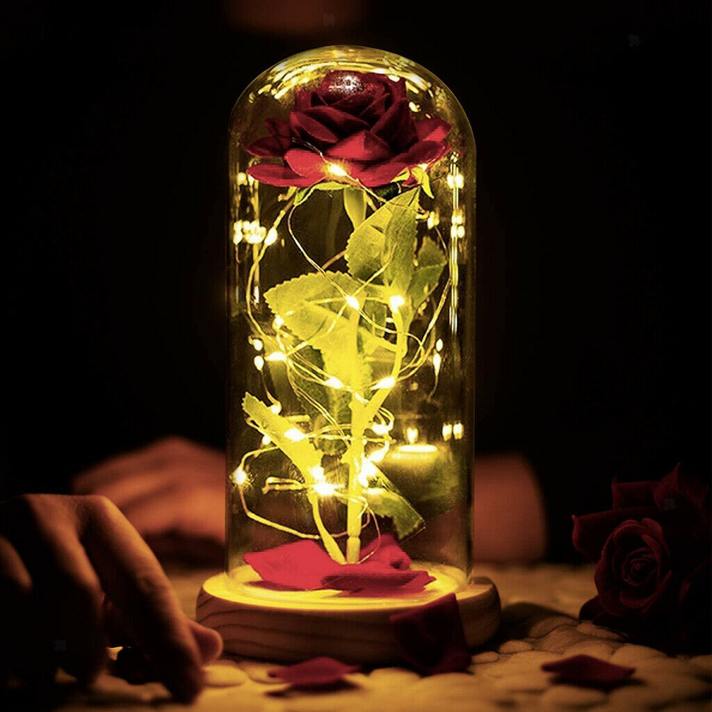 Eternal Rose Valentine's Wedding Ornament Fresh Roses Anniversary Gift