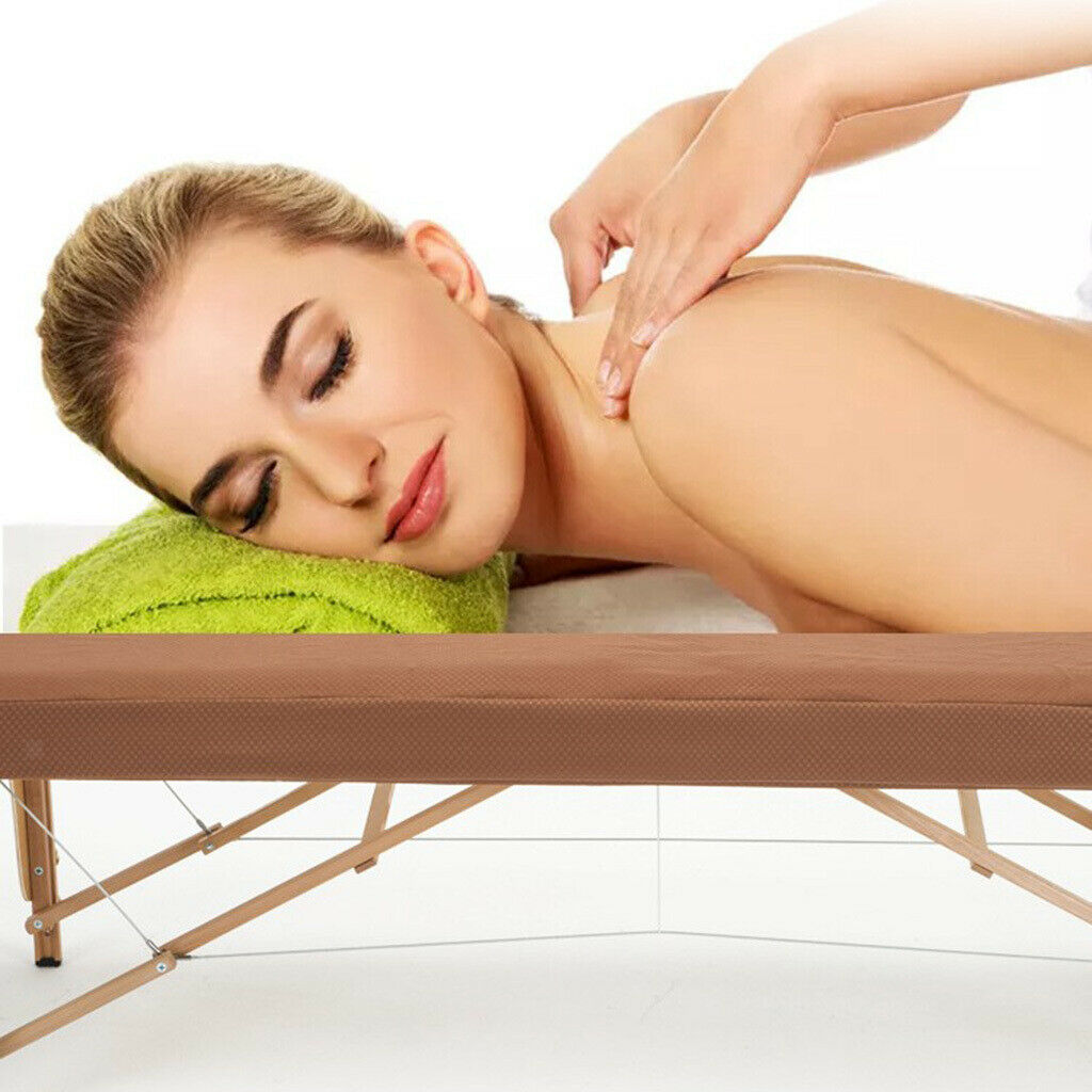 Reusable Massage Table Bed Sheets Face Cradle Hand Pillow Cover Kit Coffee