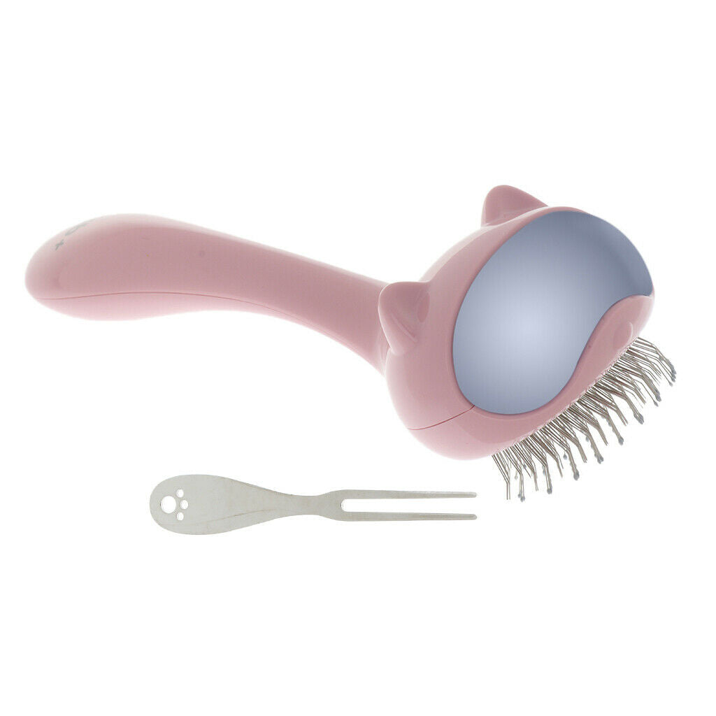 Capsule Self Cleaning Slicker Brush Pet Stainless Steel Comb for Dogs, Cats,