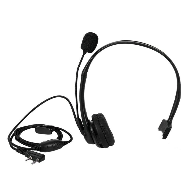 2 PIN PTT Mic Headphone Headset for KENWOOD  BAOFENG UV5R 5R/888S G9U4U4