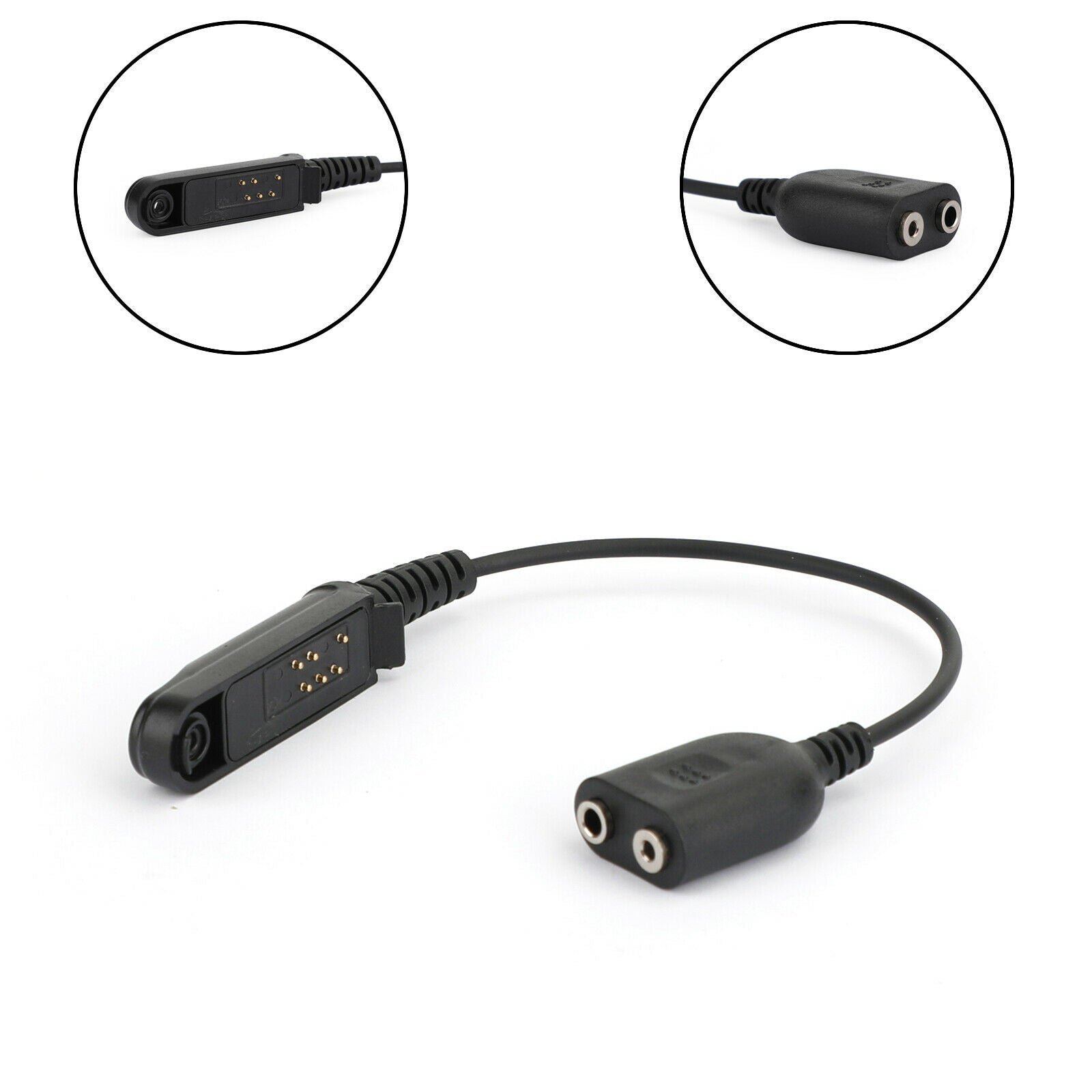 Two Way Radio K Head 2Pin Headset Converter Fit for Baofeng UV9R BF-9700 BF-A58