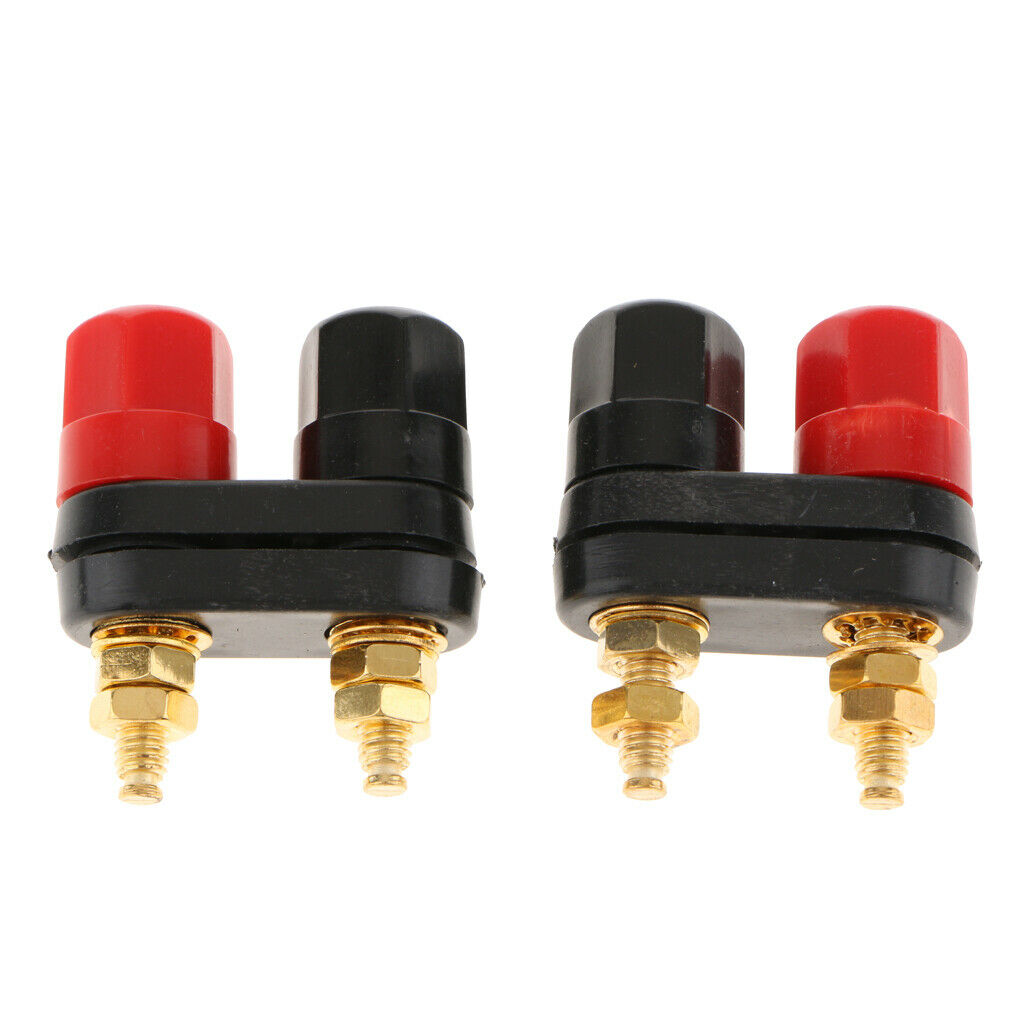 2pcs 4mm Banana Plug Jack Socket Binding Post for Speaker