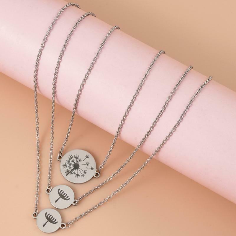 Soul Sister Expandable Dandelion Necklace for Women Friendship Lover Gifts 3x