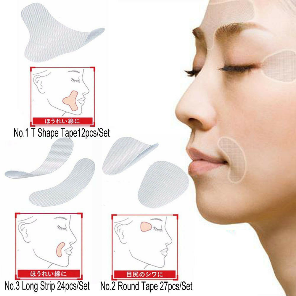 3PCS Ultra Thin Facial Lift Patches For Wrinkles Lines Lifting Beauty Stickers
