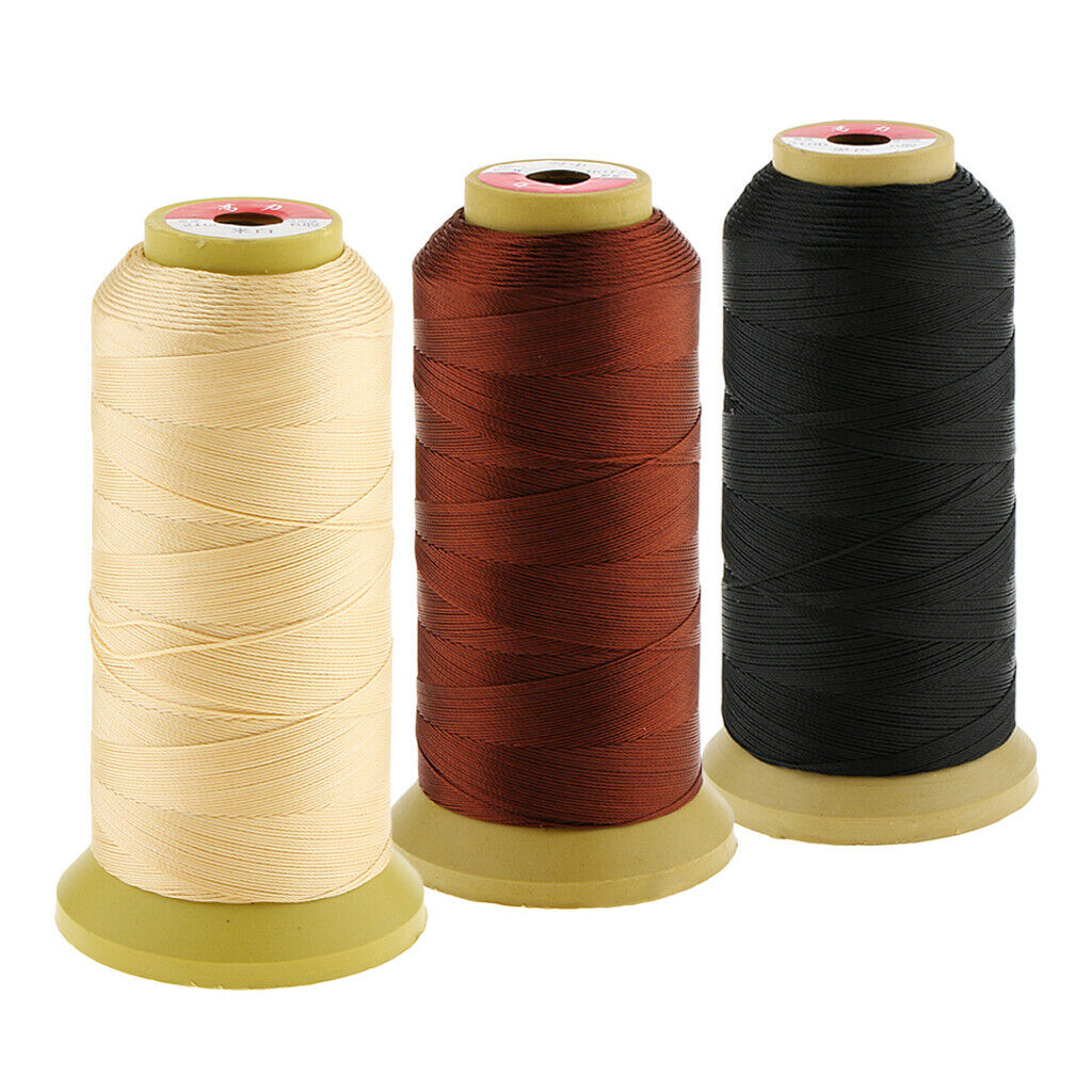 3pcs Hair Weave Sew Sewing  Decor Thread For Weft Hair Extension 210D