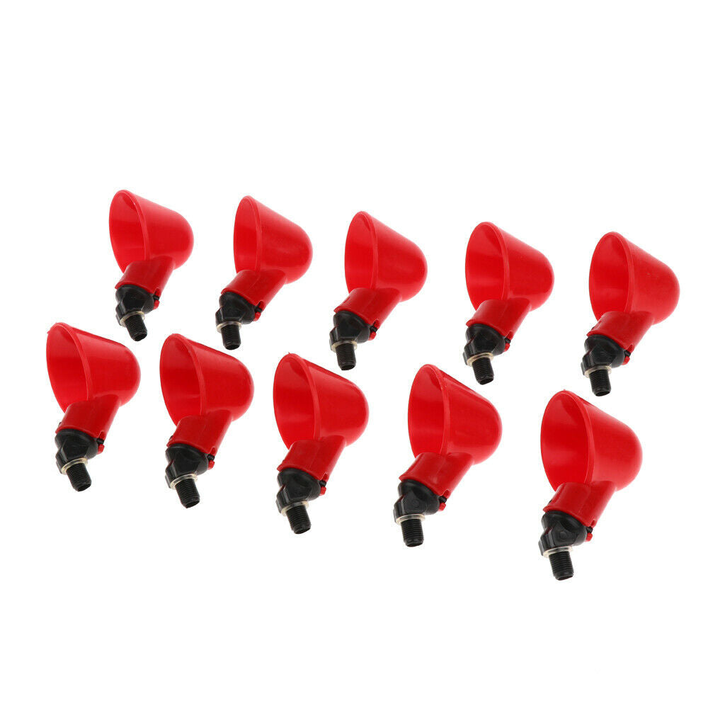 10 Pieces Chicken Poultry Bird Water Drinking Cup Bowl, Automatic Drinker