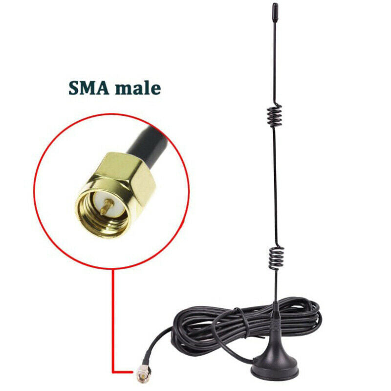 1pc 2.4G Dual Band pole antenna SMA Male/RP SMA Male with Magnetic ba.l8