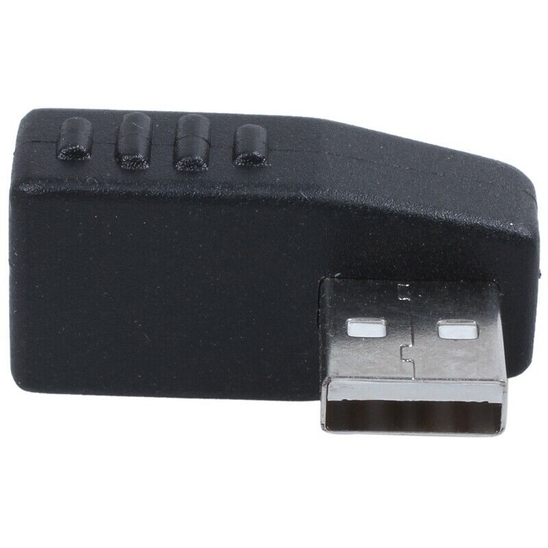 Black Side Right Angle USB A Female To A Male Adapter Connector Hubs Q4I9I9