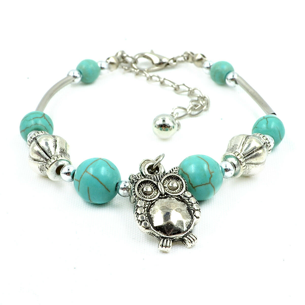 Wholesale Lots 12 Fashion Beauty Tibetan Sliver Cuff Bracelet Bead Adjust Bangle