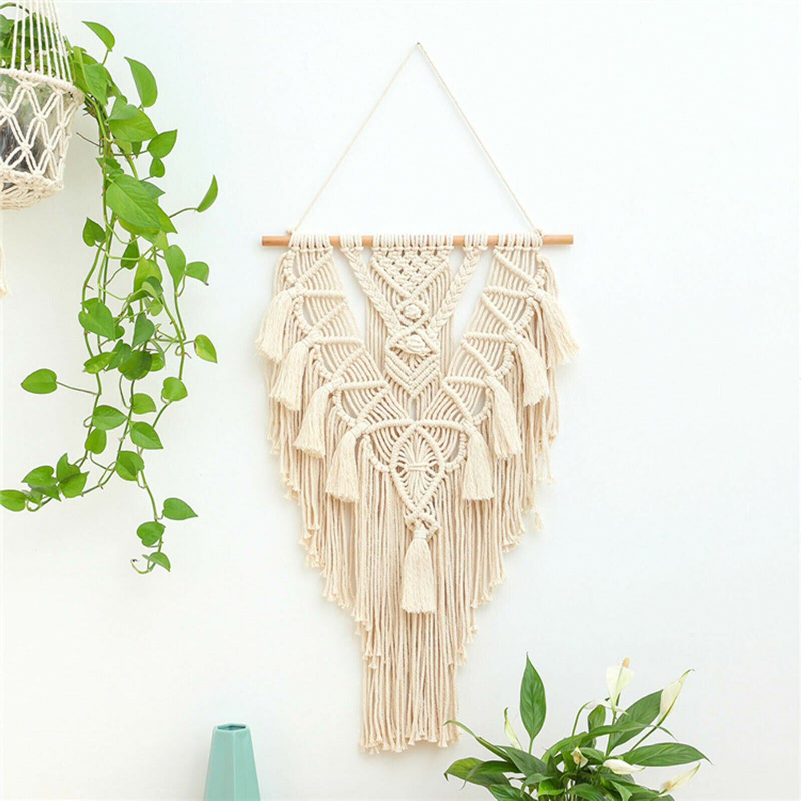 Macrame Woven Wall Hanging Tapestry Boho Chic Bohemian Home Decor Handmades