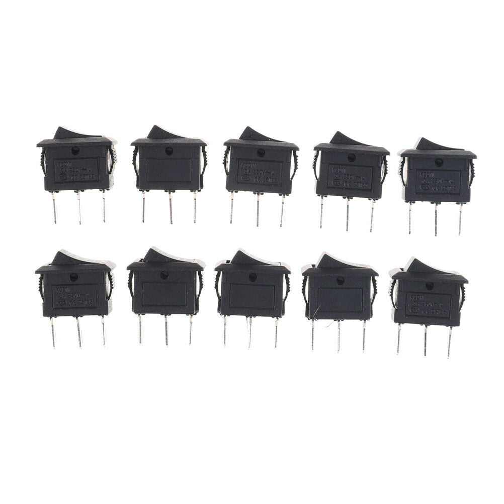 10PCS KCD11 3A/250V 3 Pin SPDT ON-OFF-ON 3 Position Snap Rocker Switch&.O xJSJC