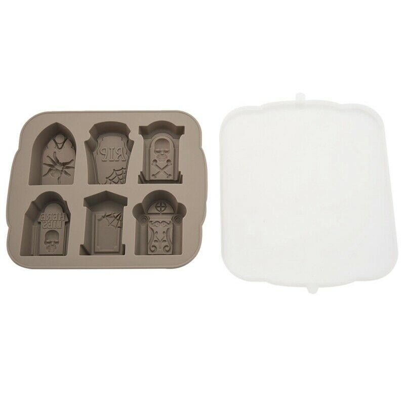 Silicone Ice Trays Halloween RIP Gravestone Mold for Ice C6G4G4