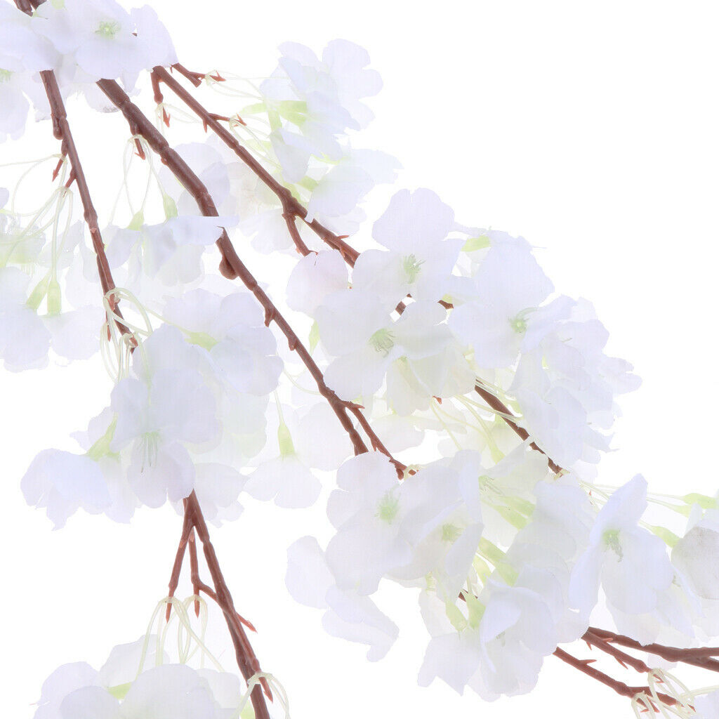 88cm Plastic Peach Flowers Silk Artificial Floral Wedding Party Decoration -