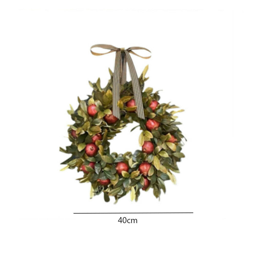Fall Wreath Pomegranate Wreath Indoor Outdoor Home Decor Window Wall Decoration