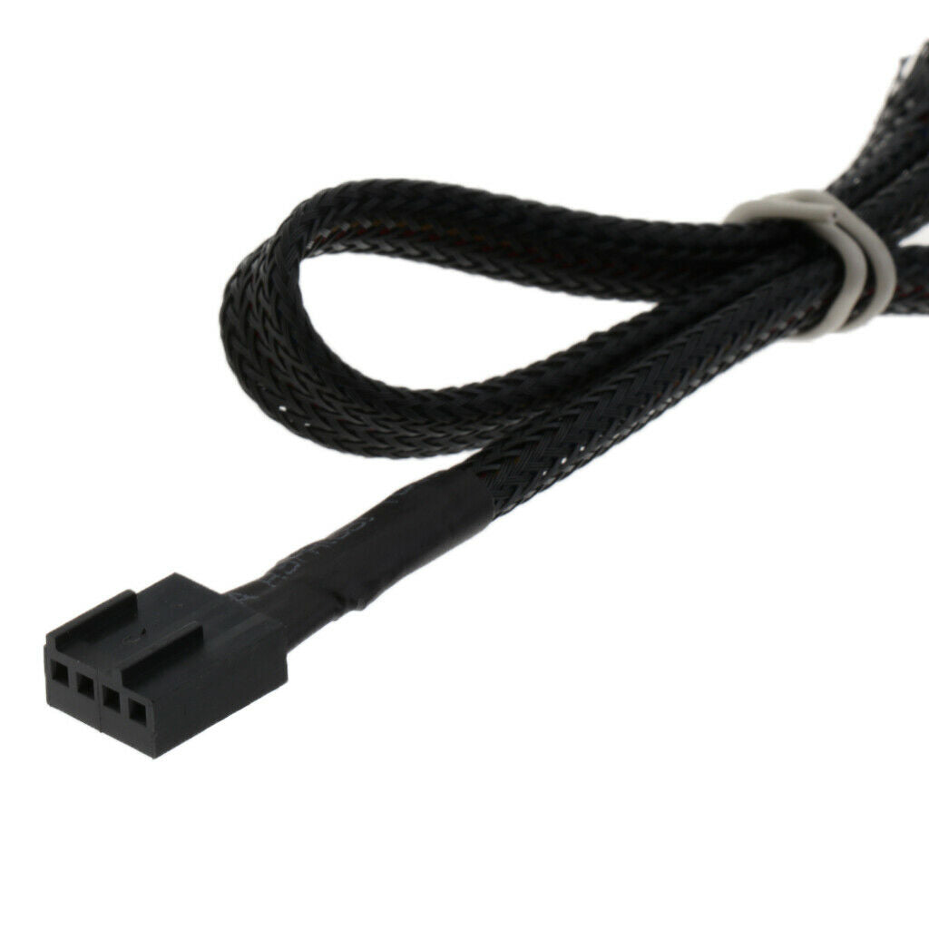 PC Cooler Fan Power 1Female to 4Male 3Pin/4Pin Socket Fan Hub Splitter Cable