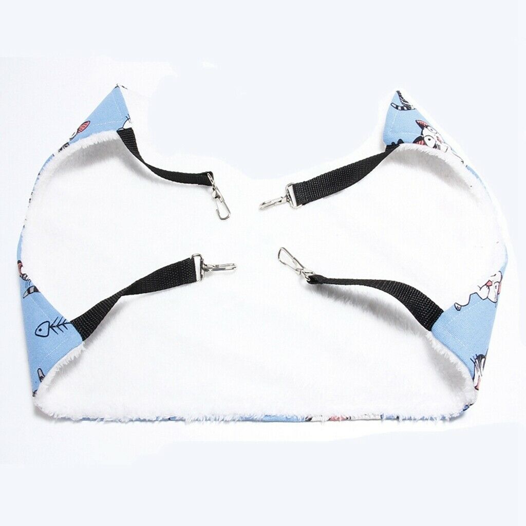 Breathable Double-Sided Soft Pet Bed Hanging Cat Hammock Bed with Strap S