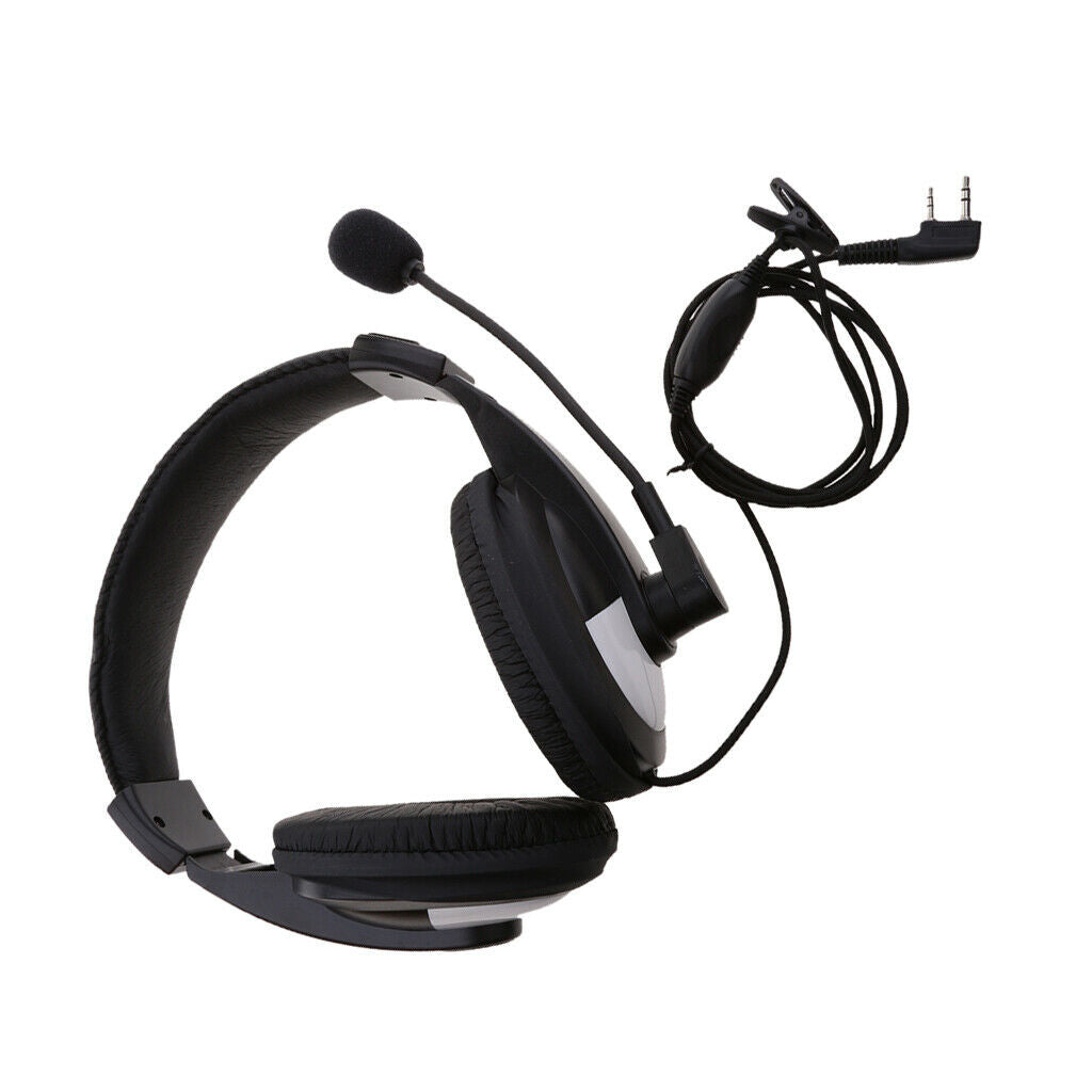Noise- cancelling Racing Aviation Headset For 2 Pin Kenwood Baofeng Wouxun