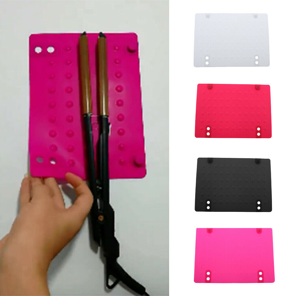 Pro Silicone Anti-skid Curling Iron Mat Surface Curling Wand Pad Square