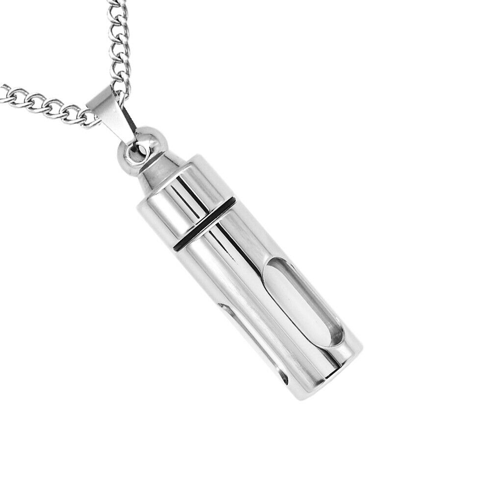 2Set Necklace Pet Urn Ashes Keepsake for Hair Perfume Memorial Jewelry