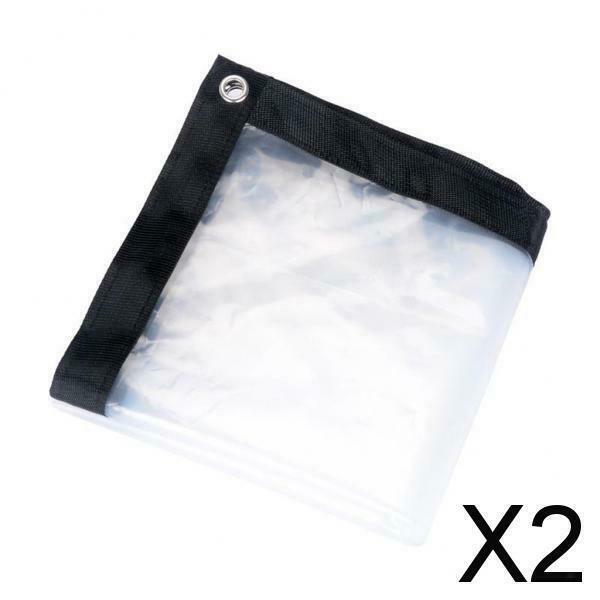 2X Plant Canopy Rain Sunshade Plastic Cover Sunscreen Thick Clear 1x1m