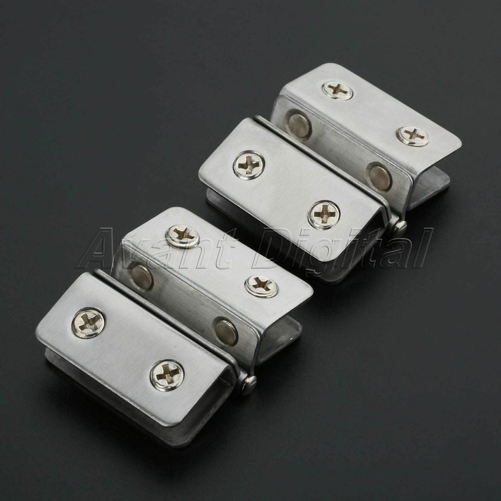 Adjustable Bathroom Glass Door Clamp Hinge Hardware Wine Display Cabinet Hinges