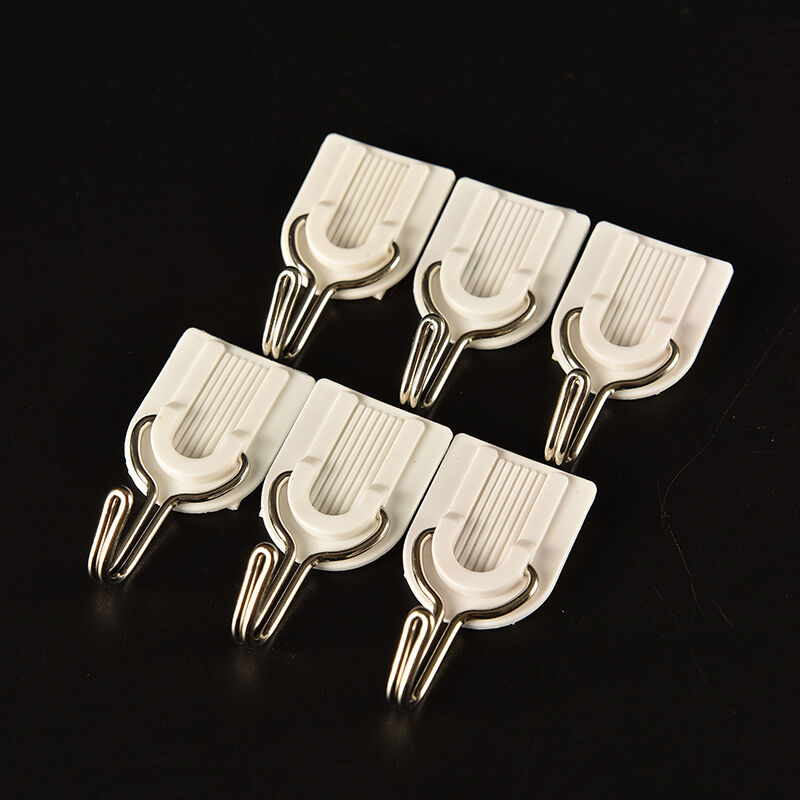 6Pcs Self Adhesive Wall Door Hook Hanger Bag Keys Bathroom Kitchen Stick.l8
