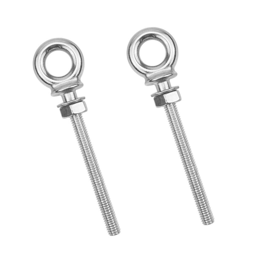 Stainless Steel 316 Eye Bolt M8 x 80mm Marine Grade Heavy Duty