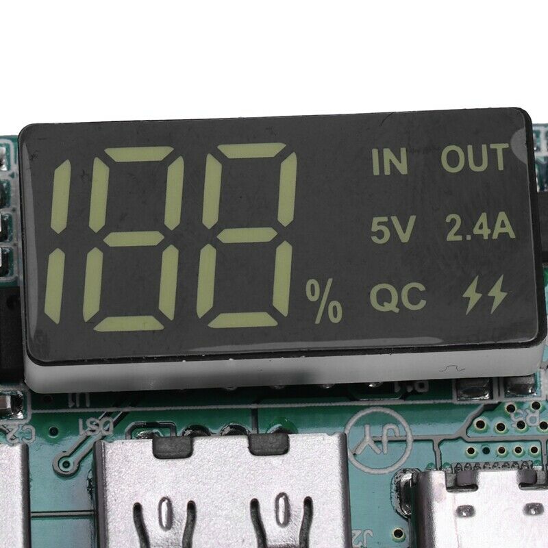 Boost 5V High Pass Qc3.0 Fast Charging Press Board With Digital Power Display B2