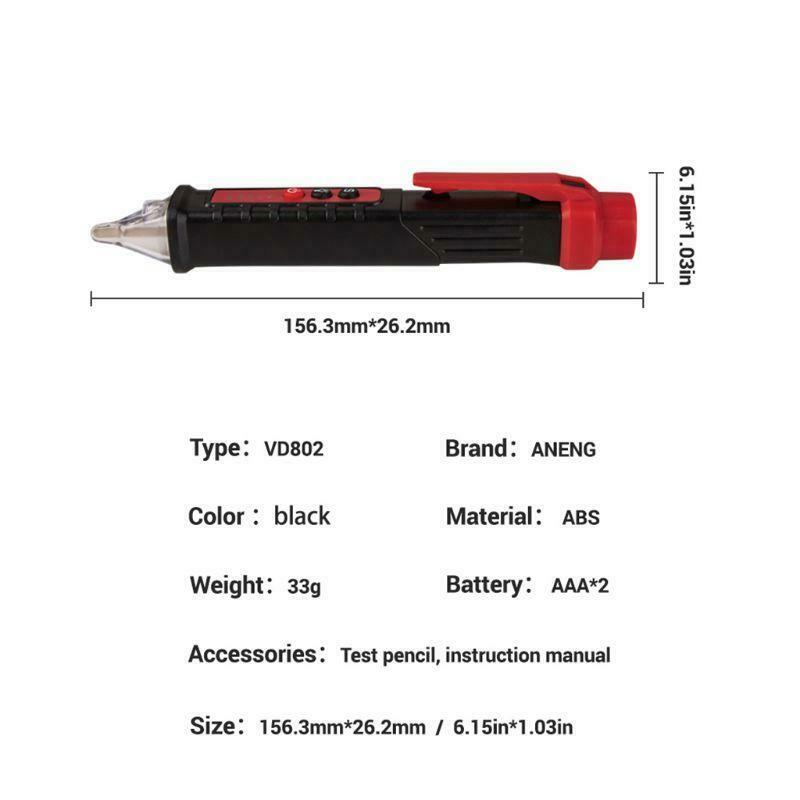AC 12~1000V Non-contact Induction Test Pencil Electrical Tester Voltage Detector